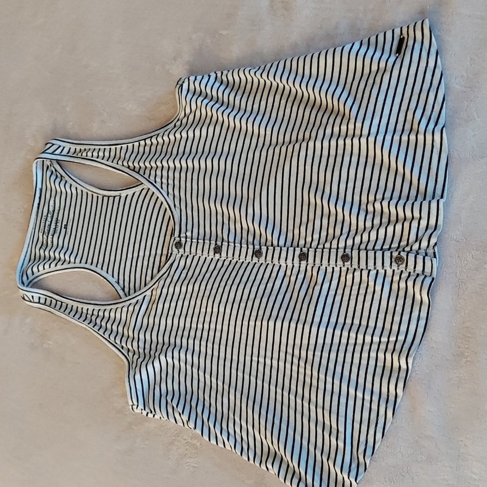 πHPπ 2010 Hollister Must Have Collection Striped Crop Tank Top - Picture 1 of 7